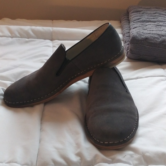 Calvin Klein Blue Suede Loafers - Picture 2 of 2